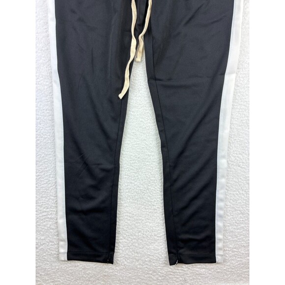 Fashion Nova Retro Track Joggers Men’s Black White Athletic Casual Pants Size L - Picture 6 of 13